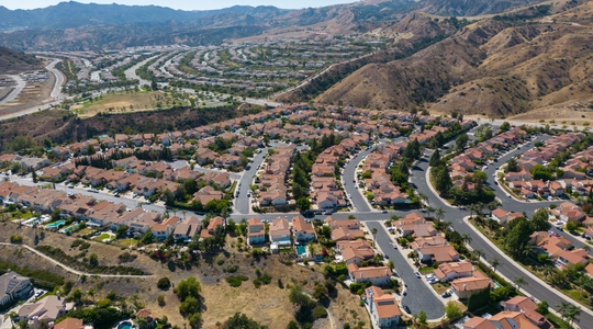 Aerial view of Porter Ranch