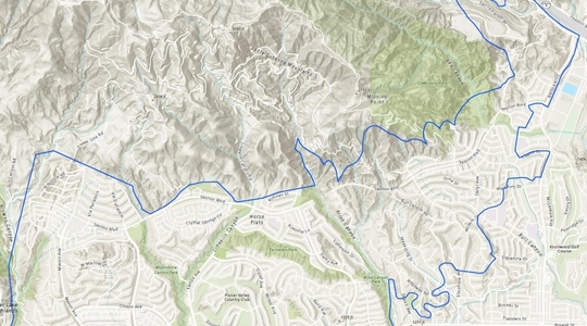 Map of affected areas. West boundary is De Soto, North boundary is the hills, South boundary is rinaldi and East boundary is Balboa