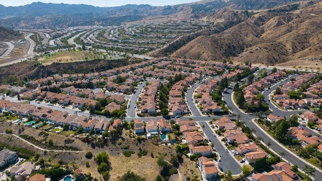 Aerial view of Porter Ranch